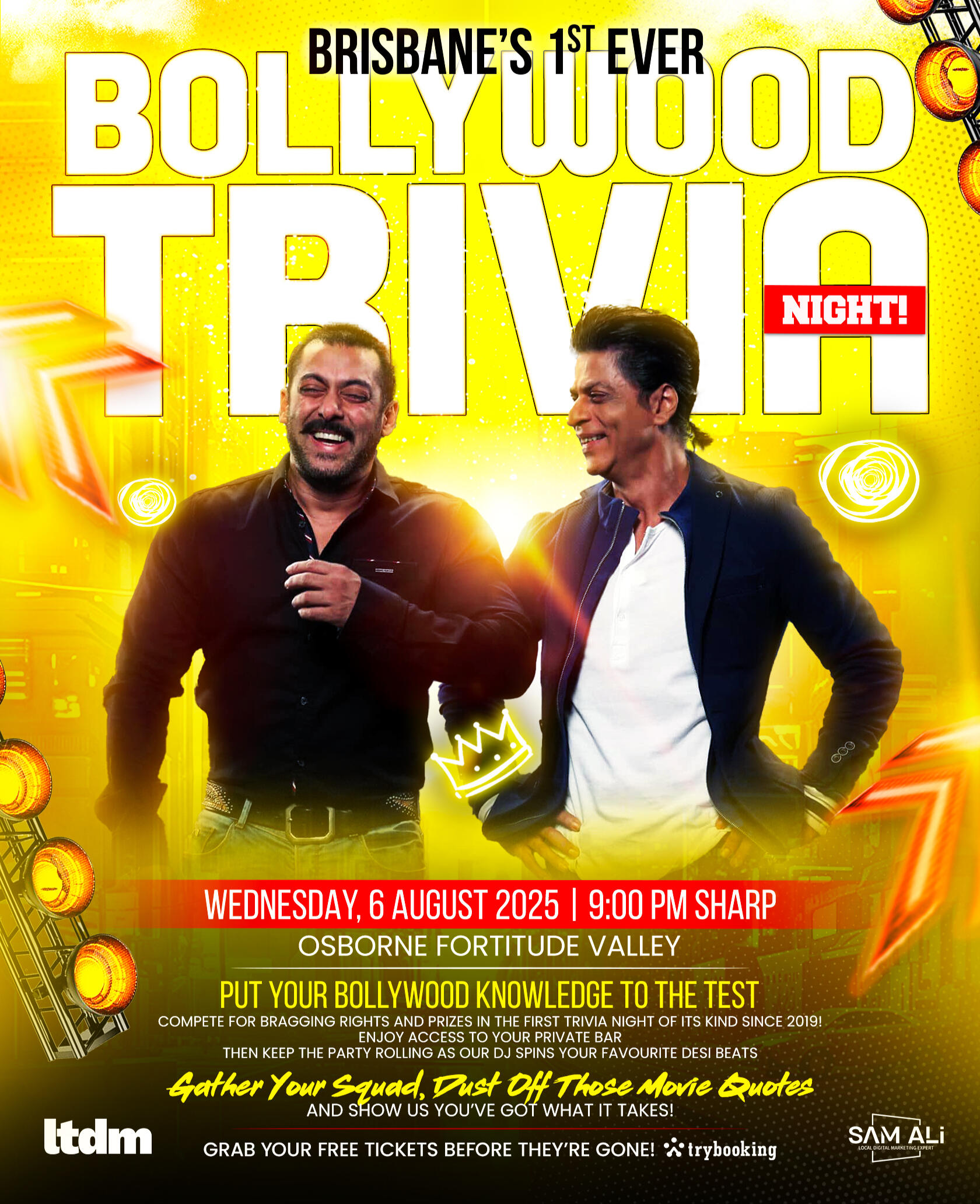 Brisbane’s First Ever Bollywood Trivia Event Brisbane’s First Ever Bollywood Trivia Event