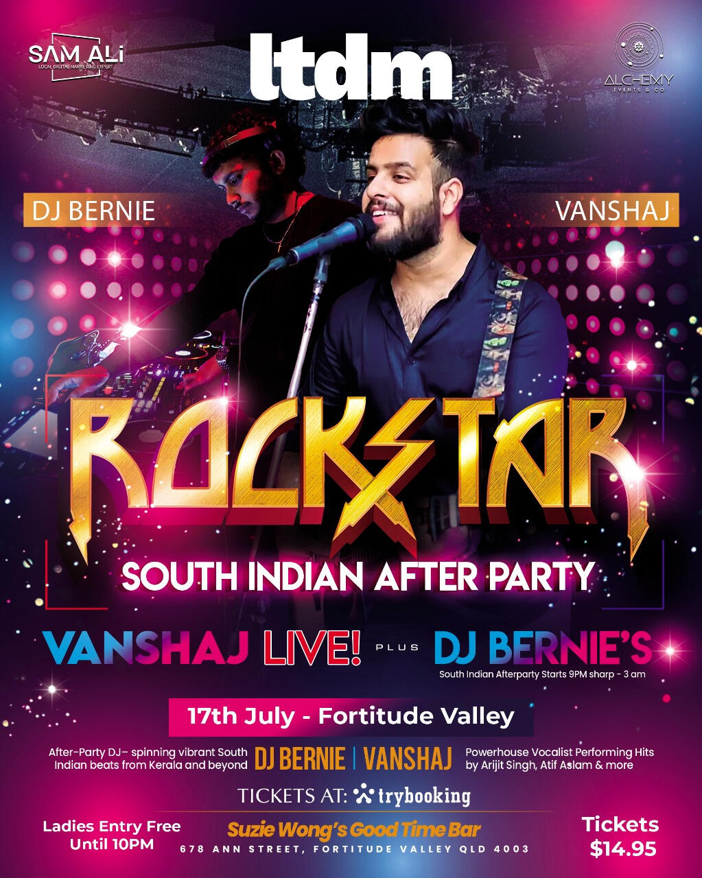 Rockstars: Vanshaj Live! & DJ Bernie After‑Party Rockstars: Vanshaj Live! & DJ Bernie After‑Party